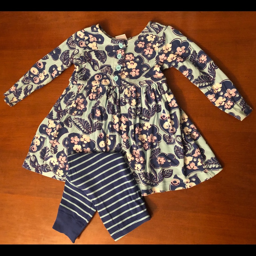 Hanna Andersson 90 dress and matching pants